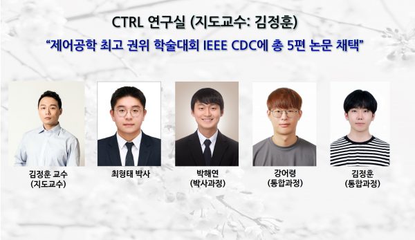 [Article] CTRL Lab Has Five Papers Accepted at IEEE CDC 2025