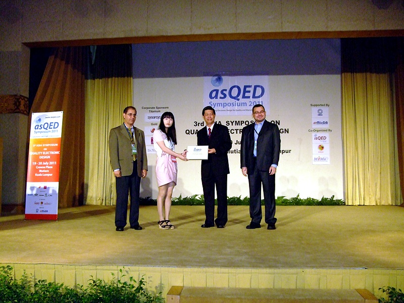 Eun Ju Hwang Wins Best Paper Award at ASQED 2011